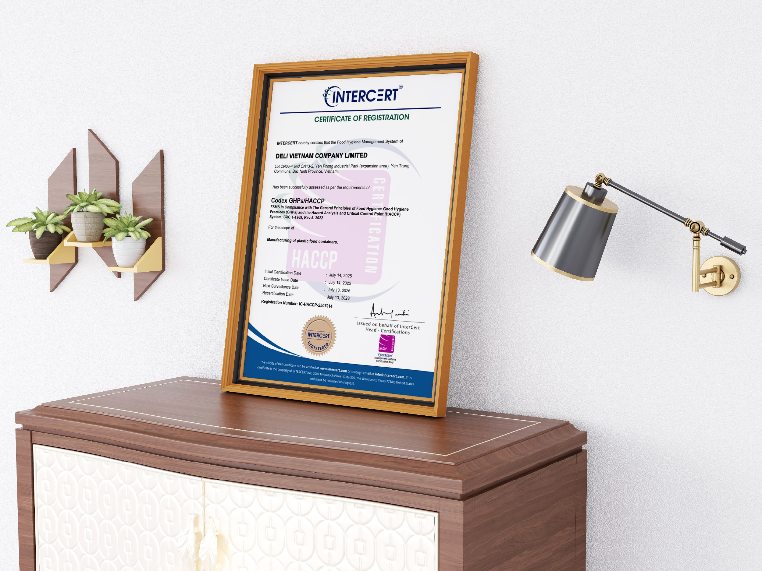 chứng nhận HACCP