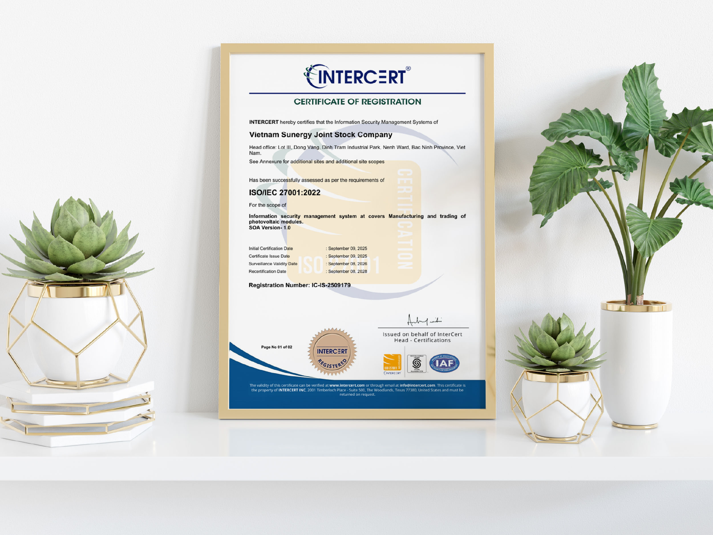 chứng nhận ISO 27001
