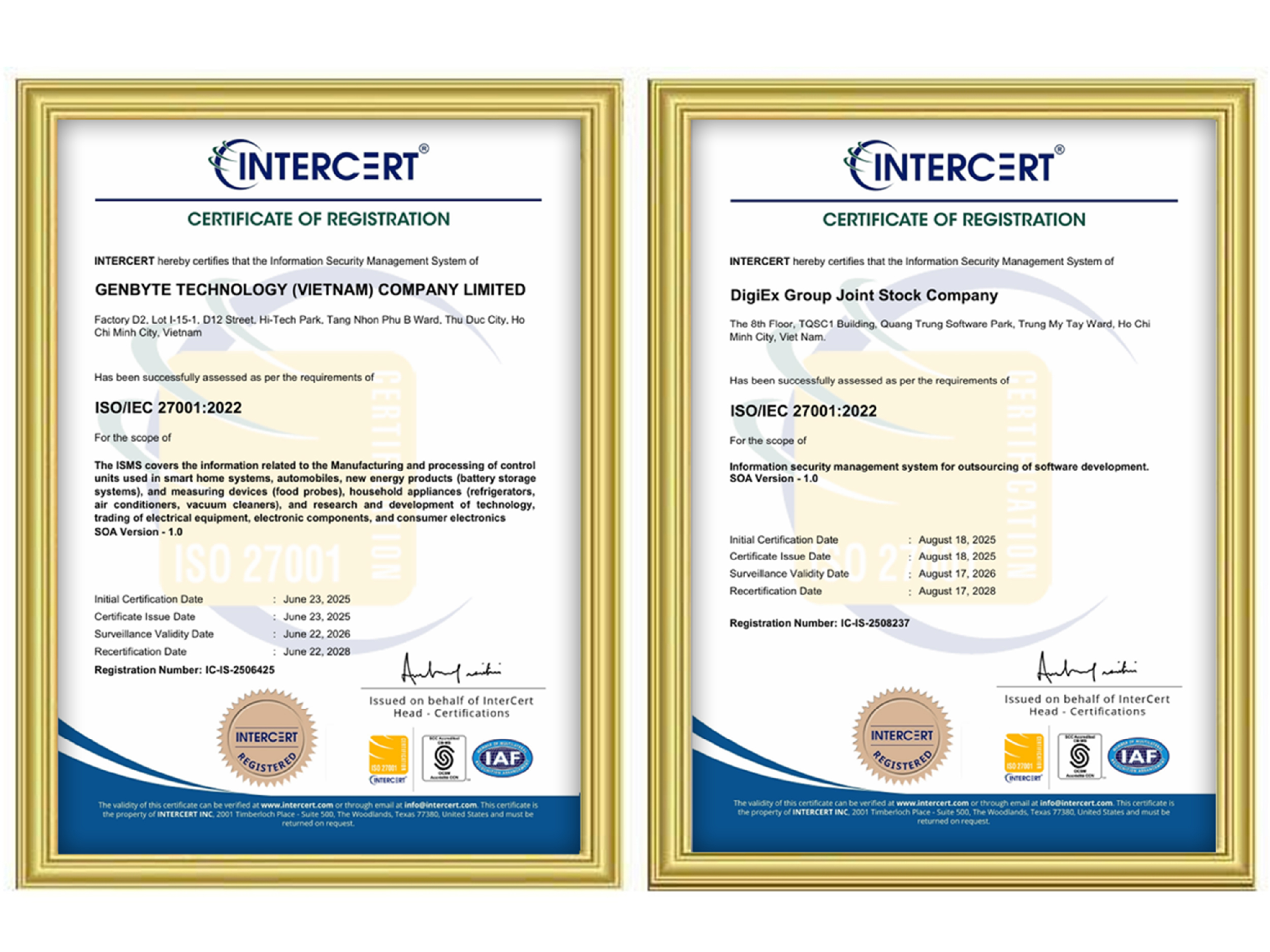 chứng nhận ISO 27001