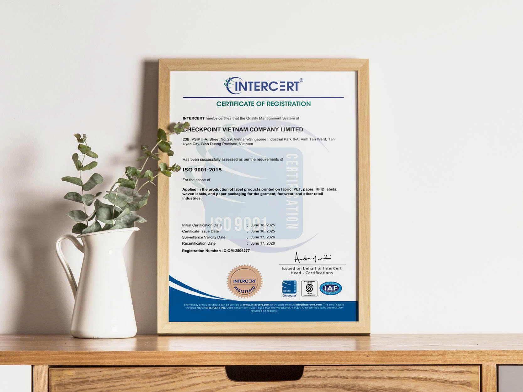 Chứng nhận ISO 9001