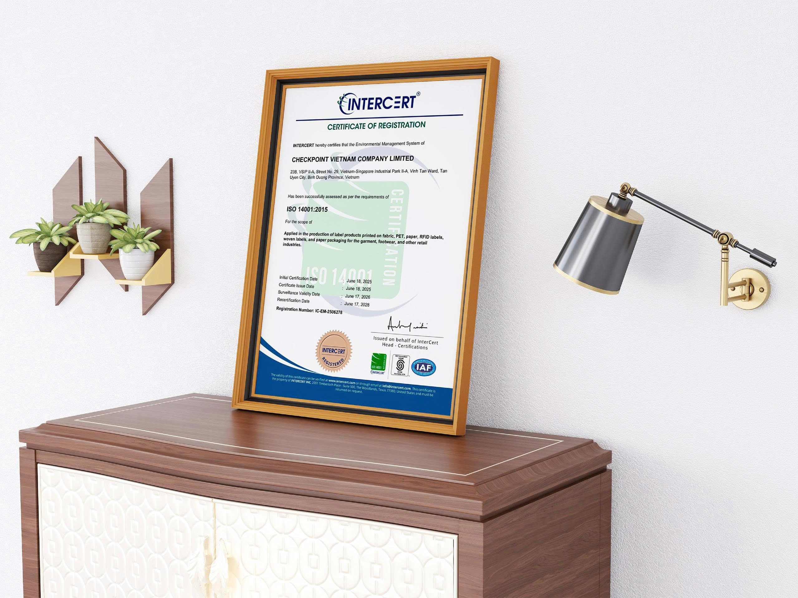 chứng nhận ISO 14001