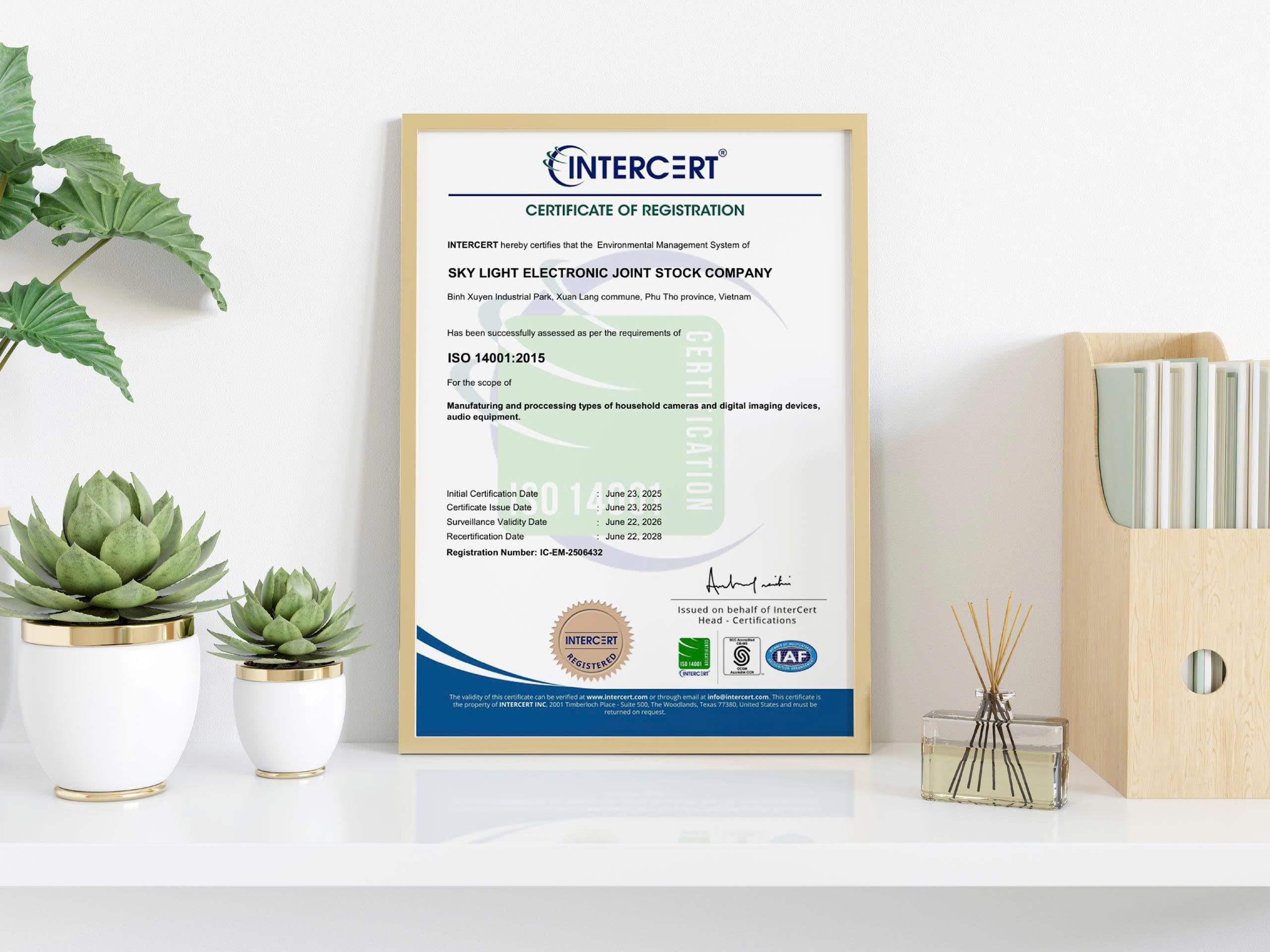 chứng nhận ISO 14001