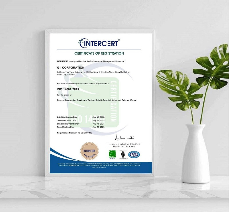 giấy chứng nhận ISO 14001:2015 