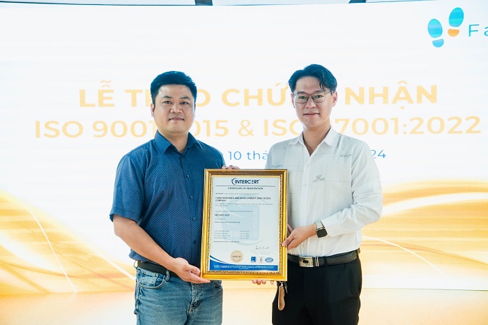 chứng nhận ISO 9001 VÀ ISO 27001