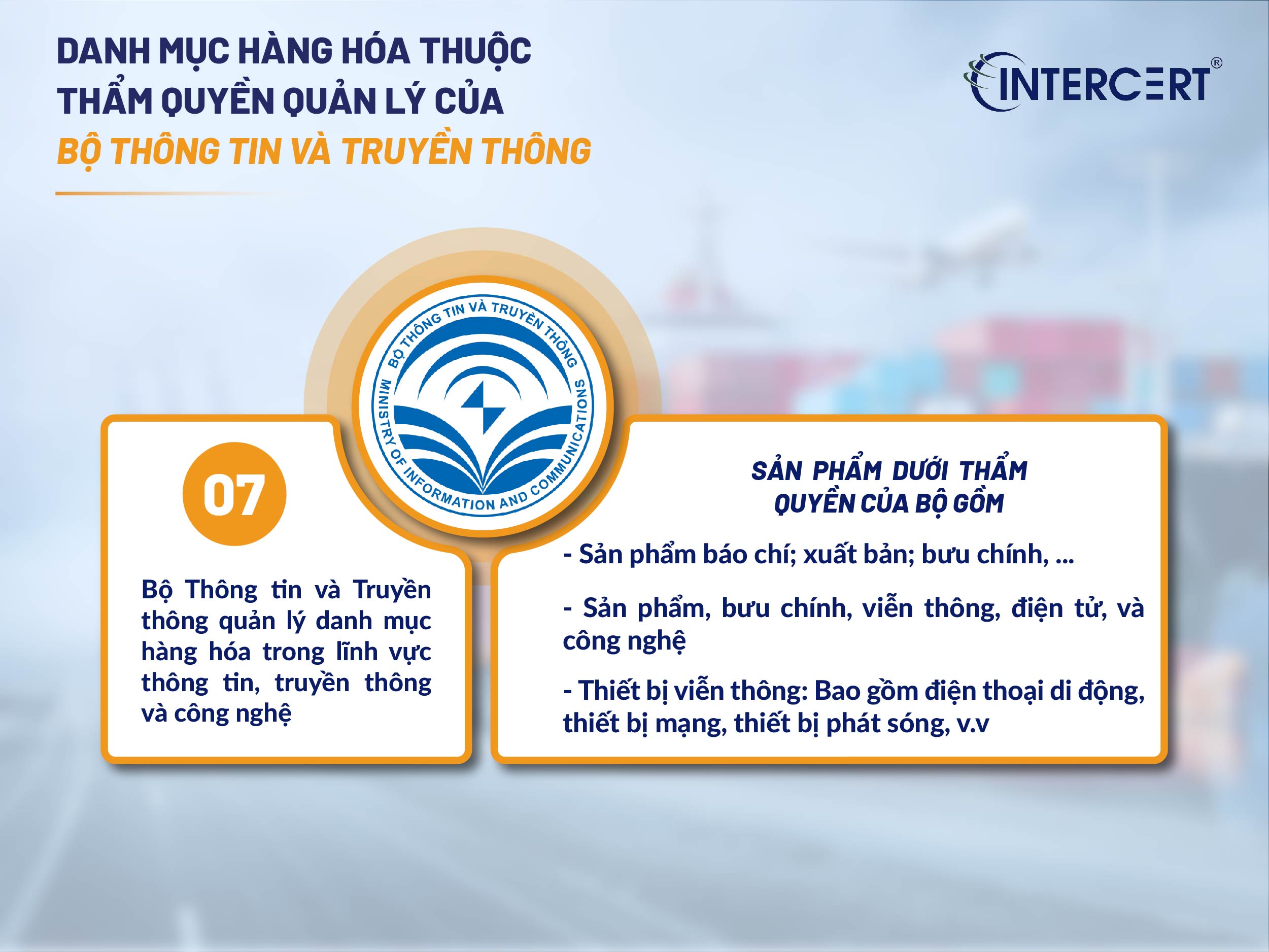 Danh mục hàng hóa và thẩm quyền quản lý CFS