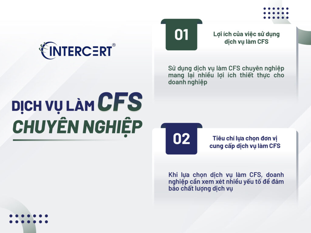 CFS viết tắt của từ gì? Quy trình Chứng nhận CFS lưu hành tự do